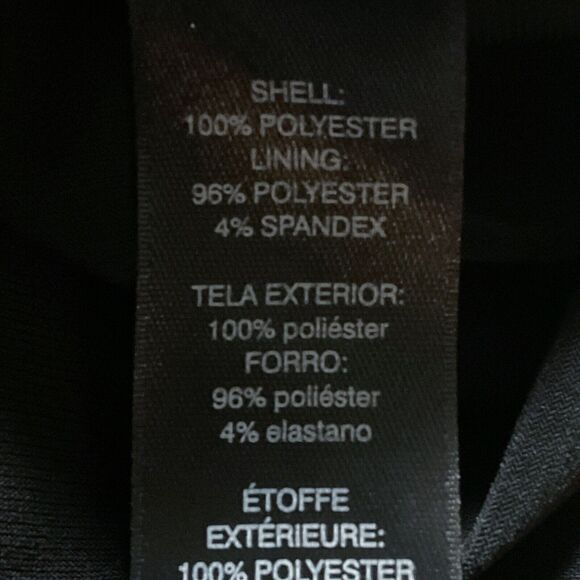 WHBM Womens Dress size 6 Black Blue Sheath Evening Formal Dinner Layered Chiffon - Picture 8 of 11